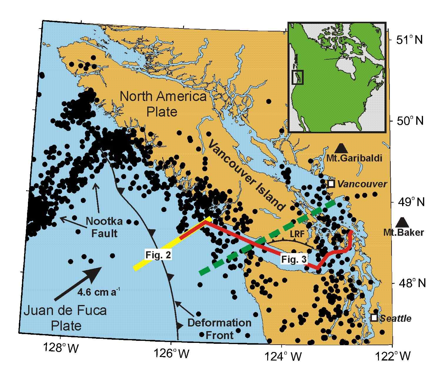 Cascadia Subduction Zone Earthquake Map Map